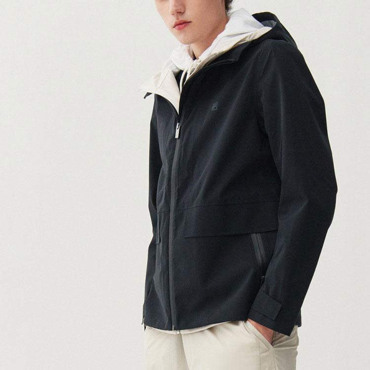 Fila Casual Woven Hooded Jacket Men Jacket Black F11M112716F-BK