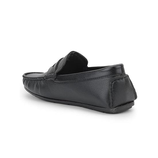 Liberty Fortune AVN-62E Herre Formelle Loafers uten lisser - Svart, Brun - Syntetisk Lær Slip-on med Polstret Fotseng - Stilig Kontorfottøy