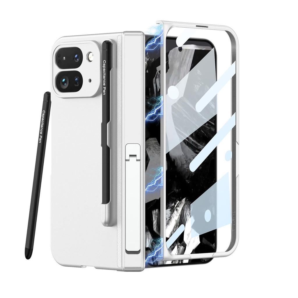 Full-Cover Bracket & Stylus Hard Case for Google Fold2 - Folding Screen Center Axis Protection