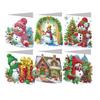 Diy Christmas Decoration Diamond Cartoon Greeting Cards, Gift Greetings, Handmade Decoration Paintings
