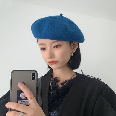 Beret Female British Vintage Japanese Wool Painter Hat Ladies Bud Hat Versatile Trend