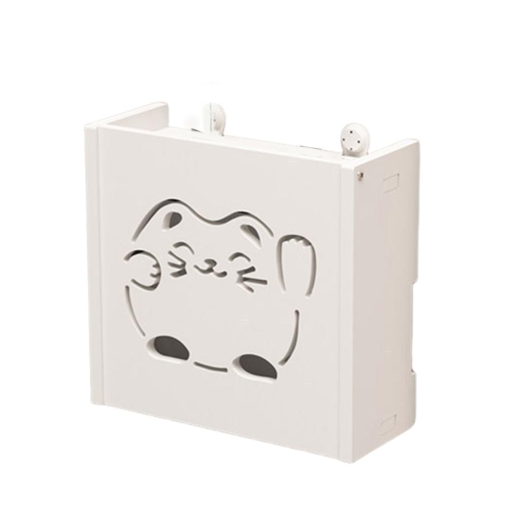 Cutie de router cu montare pe perete ABS pentru camera de zi Depozitare Wifi Routere pentru raft pentru router Wifi montat pe perete