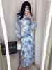 European & American Floral Chiffon Dress - Spring 2025 Collection