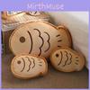 Fish Butter Cute Cookies Taiyaki Plush Cushion With Embroidered Design For Girls