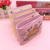 New Capybara Coin Purse with Buttons Cartoon Card Holder PU Leather Short Wallet Women Girls