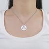 Dawapara YHWH Triangle Tetragrammaton Pendant Hebrew Tetractys Yahweh Jehovah YHVH Necklace Stainless Steel Jewelry