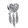 Charms Do Pandora Łapacz Snów Sny Serca S925 Moda Trusky