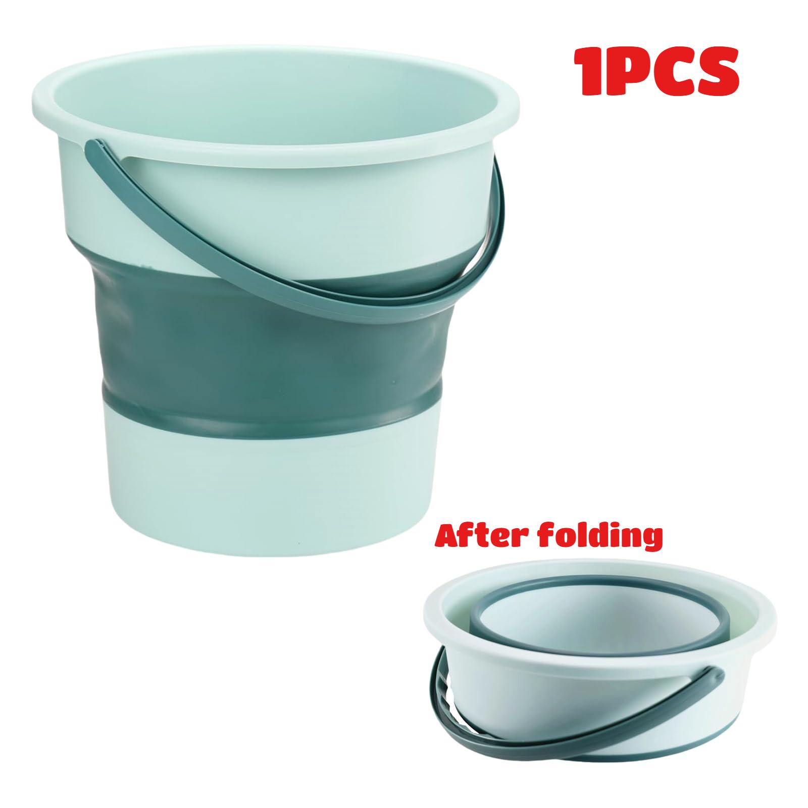 

10L Foldable Bucket for Car Washing Durable Collapsible Plastic Bucket Space Saving Outdoor Portable Bucket for Fishing 1 PCS
