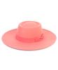 Yunibeosyeolkemiseuteuli Wool Pink Ribbon Long Fedora