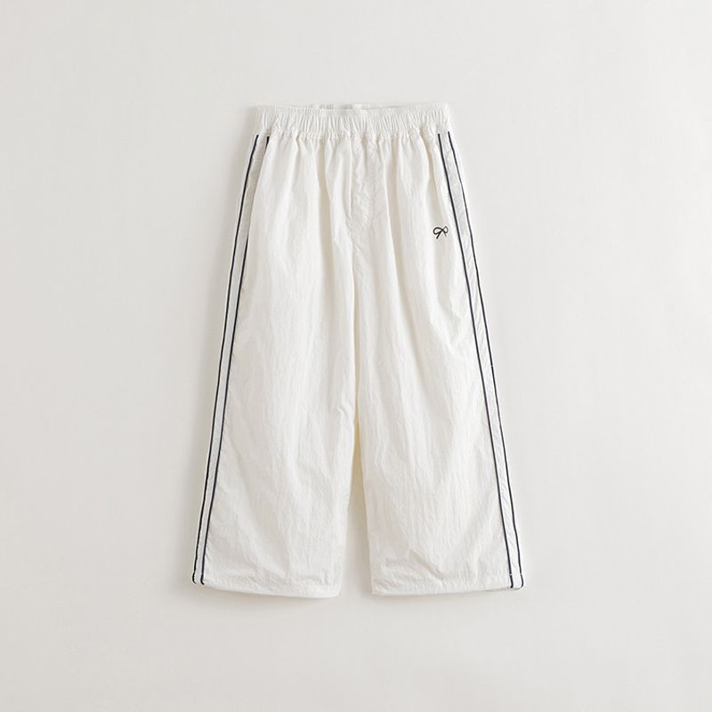 

Mark Jenny Girls Lightweight and Durable Two-Way Wear Travel Pants Children s Sports Pants New Spring Collection 560263 White 130