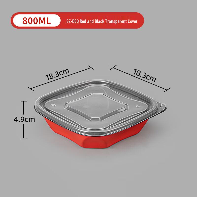 Saizhuo Square Disposable Food Containers with Lids