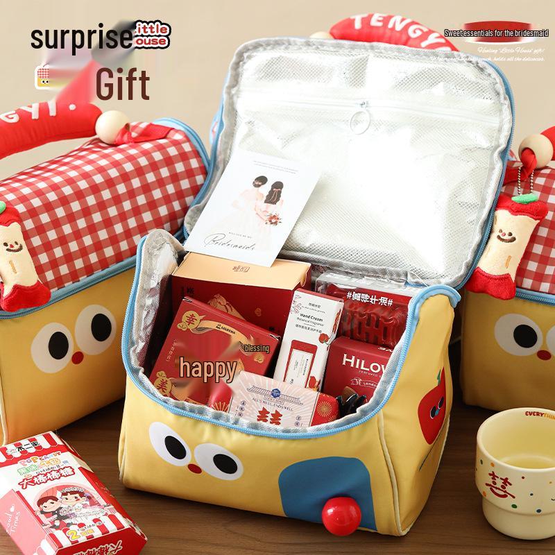 Geantă de machiaj elegantă pentru domnișoarele de onoare - Set cadou perfect pentru nuntă