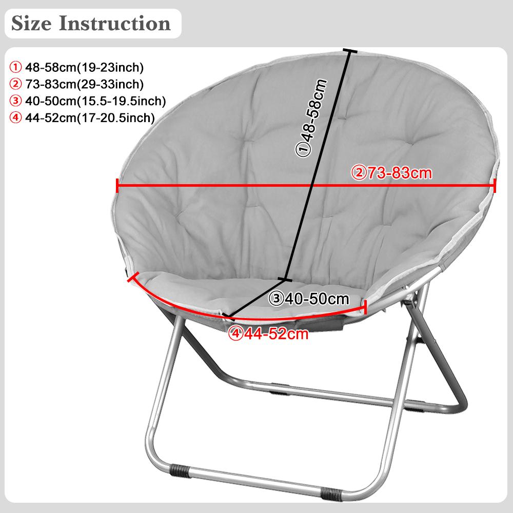 Round Moon Chair Cover ,Polyester Spandex Cover ,Elastic Fishing Chair Covers Washable ,Seat Protector ,Anti -Dust