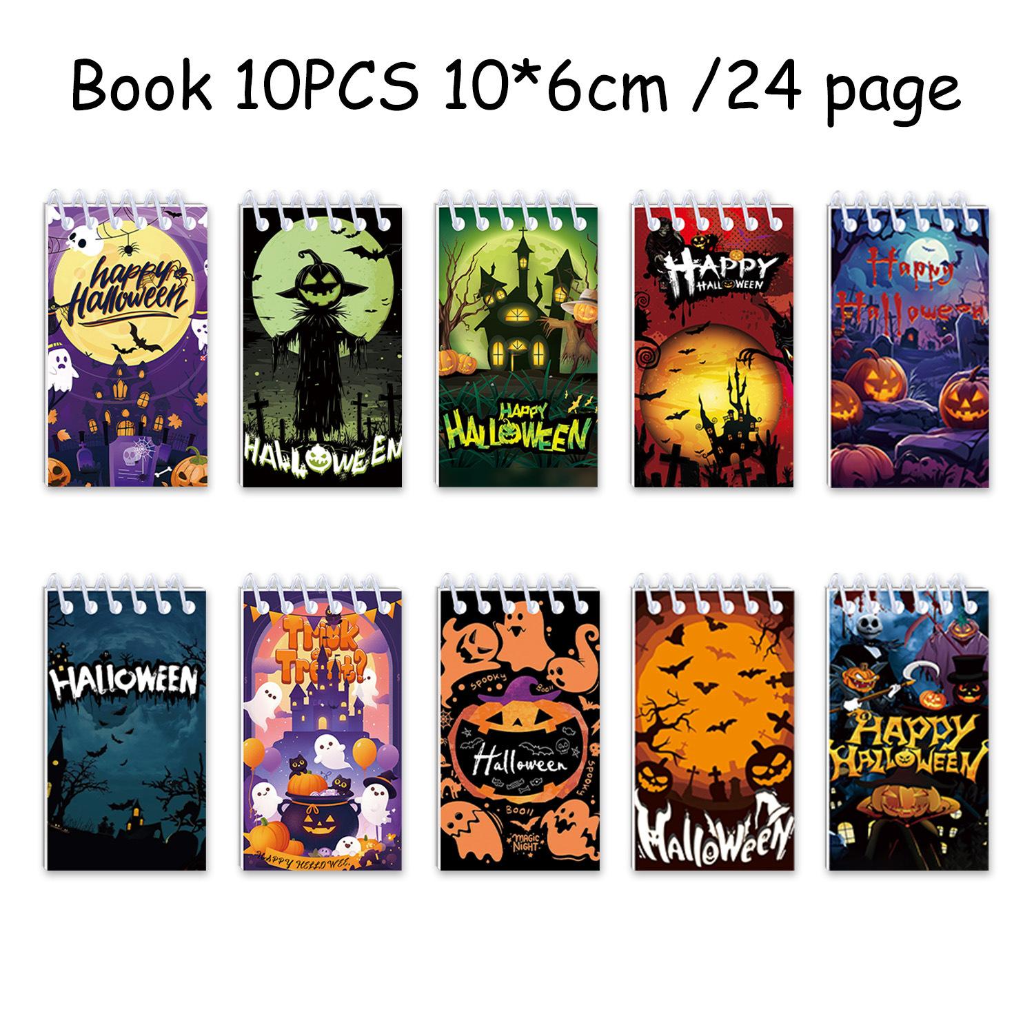 

Haunted House Notepad Mini Pumpkin Pattern Notepad Holiday Spiral Notebook High Quality Halloween Mini Notepad For School Kids