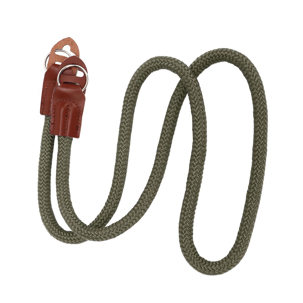 Camera Neck Shoulder Strap Portable Cowhide Nylon Soft Shoulder Belt for Digital SLR Camera OD Green