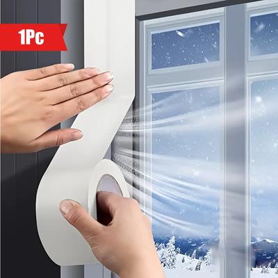 Winddichtes Klebeband für Winterfenster, Thermo-Dichtungstuch, hochviskos, wasserdicht, kein Kleber, einseitiges Klebeband