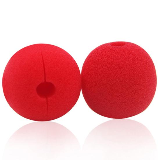 6 Stück Clownsnase Mehrzweck Rote Nase mit Gummiband Cosplay-Requisiten für