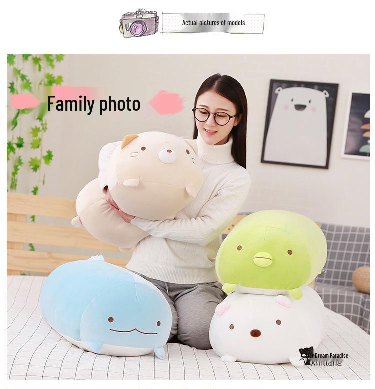 Japanese Cute Creature Hugging Plush Pillow - Soft Side Sleeper Toy, Perfect Gift for Girls