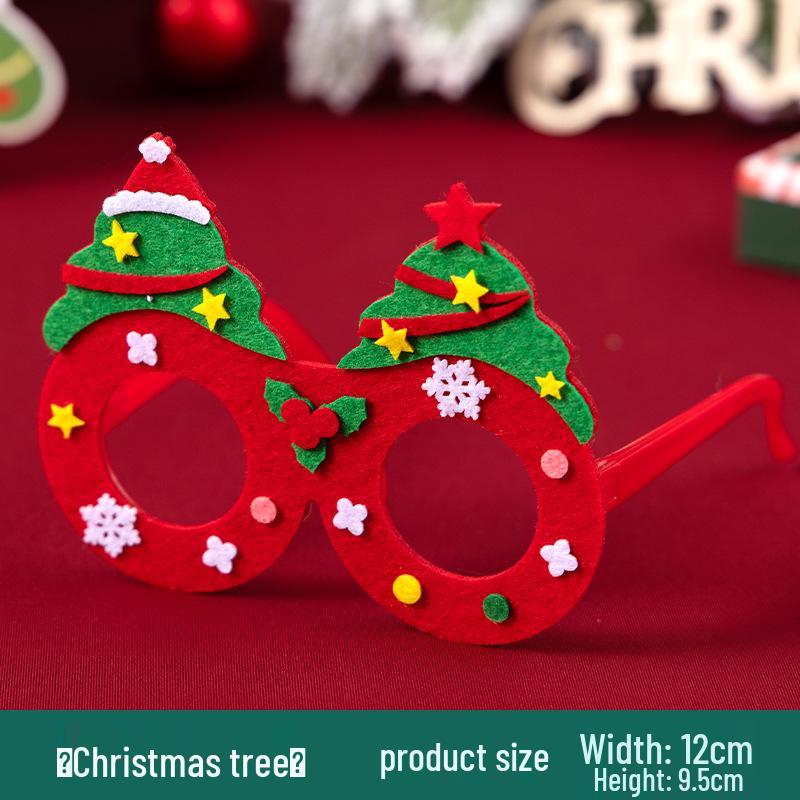 DIY Christmas Glasses Craft Kit for Kindergarten Parent-Child Activity