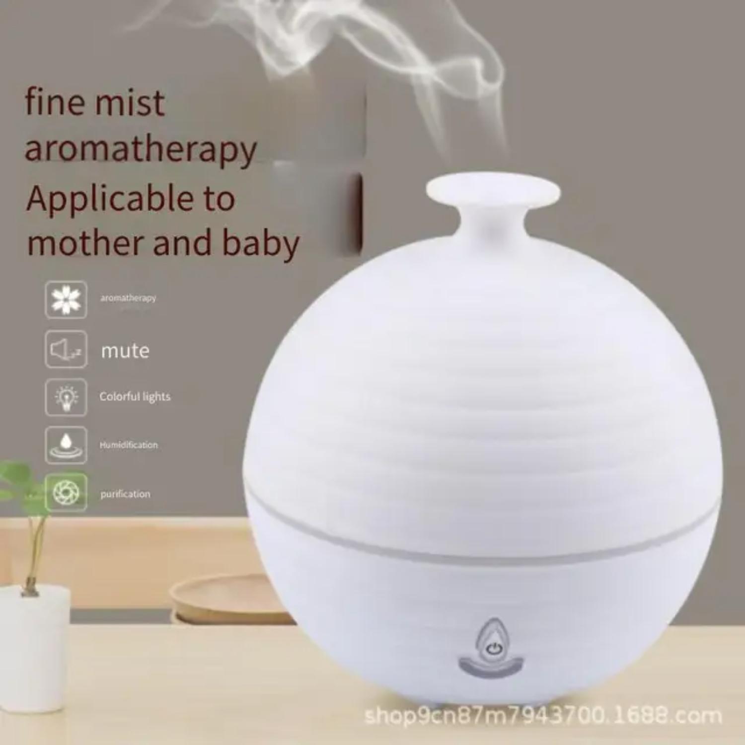 

Air Humidifier Ultrasonic USB Diffuser Grain LED Night Light Essential Oil Diffuser Aromatherapy Mexico белый
