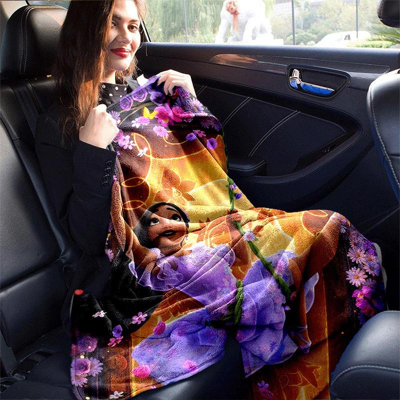 1pc Encanto Printing Blanket - Soft, All-Season Throw for Living Room, Bedroom,Personalized Gift with Adorable Cartoon Design