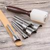 1Pcs Leather Punching Arc-shaped Punch 10-50mm Wallet Edge Trimming Tool  for Belt Strap