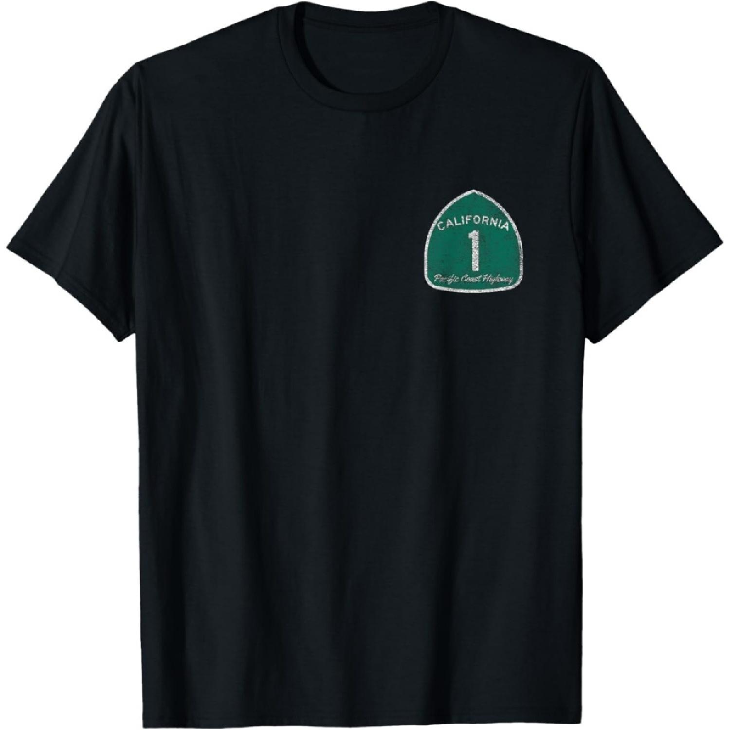 CALIFORNIA HIGHWAY 1 ONE PACIFIC COAST T-Shirt(1) S чёрный