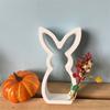 Easter Hare Silicone Candle Molds Heat Resistant for Epoxy Resin Making Candle Soap Tealight Stand Festival Decoration