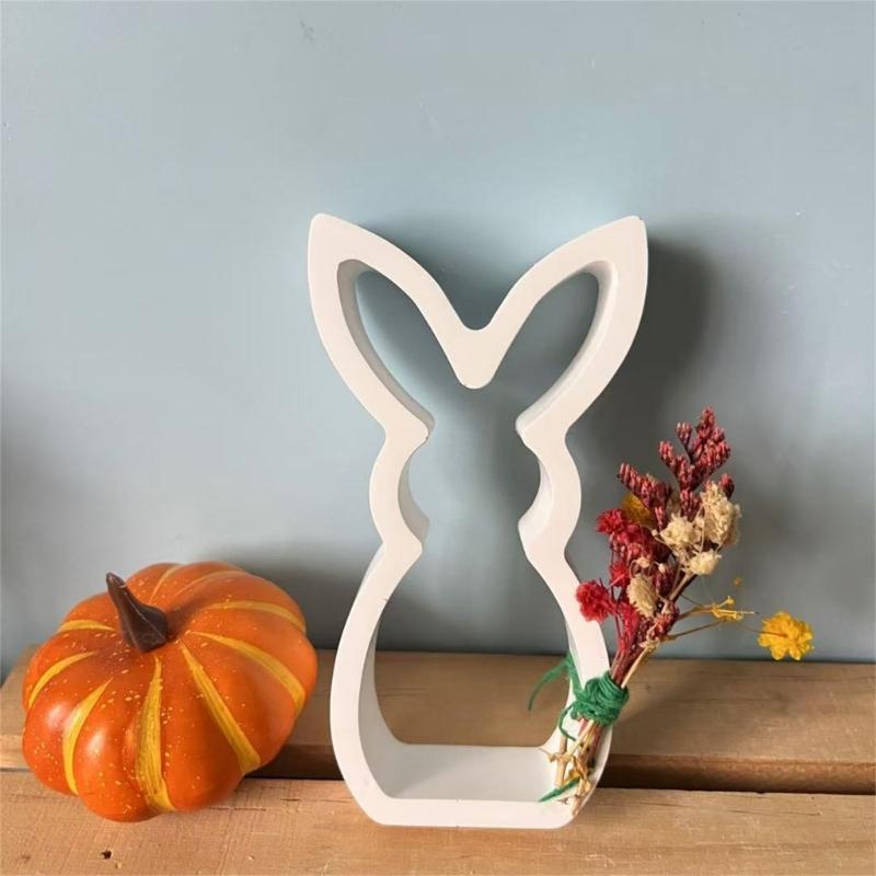 Easter Hare Silicone Candle Molds Heat Resistant for Epoxy Resin Making Candle Soap Tealight Stand Festival Decoration