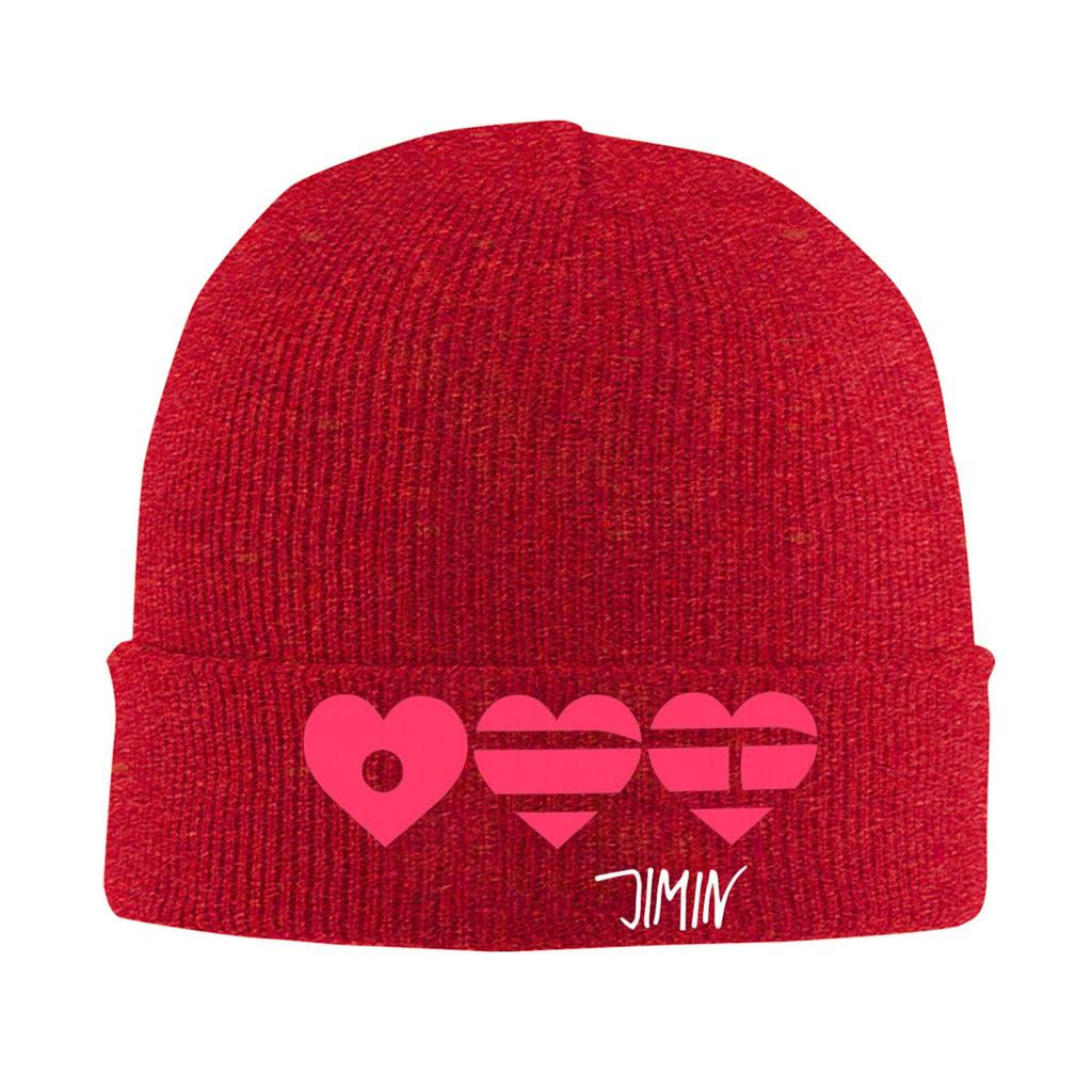 Arirang Heart-Jimin Knitted Caps Women's Unisex's Beanies Winter Hat Acrylic Warm Caps