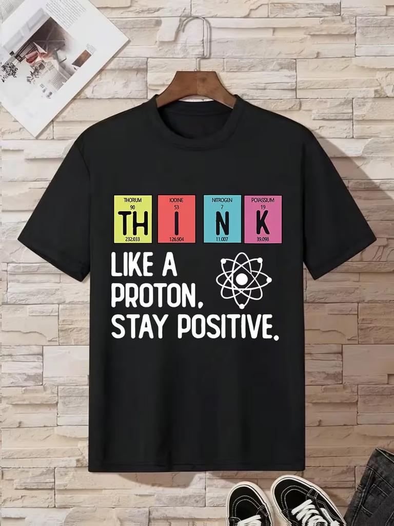 Funny Science Periodic Table Graphic TShirtCrew Neck Casual Geek Nerd Gift Top for Unisex Women Teens Spring Summer Daily Wear