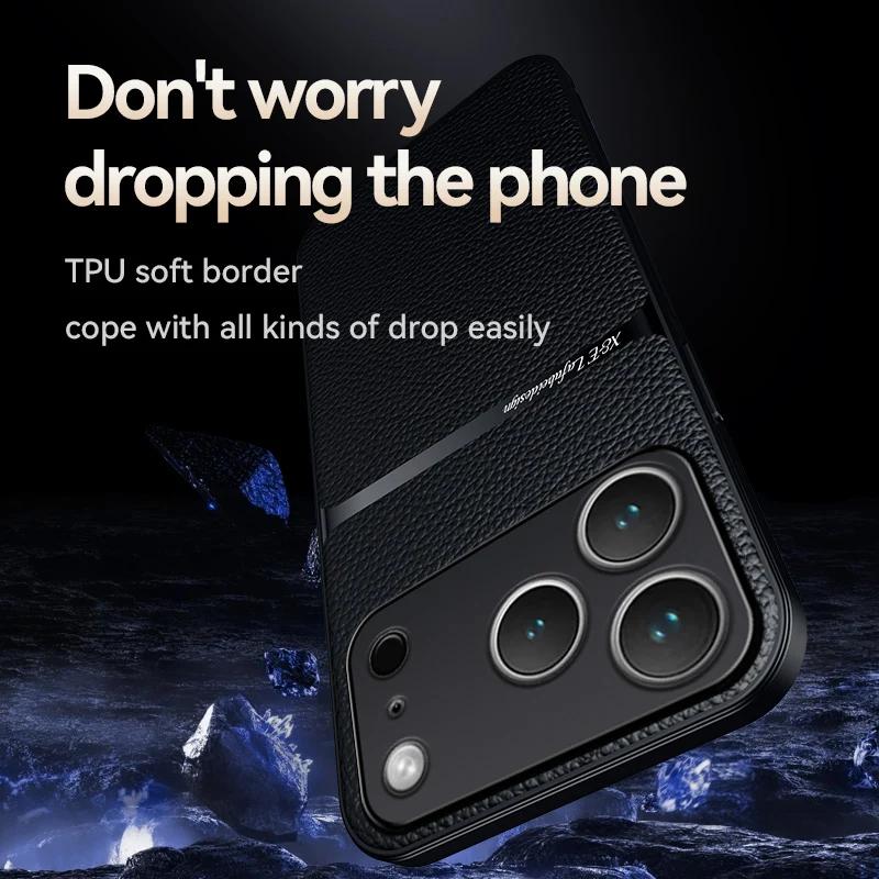 Luxury Shockproof Leather Case Coque For iPhone 17 17 Air 17 Pro Max Plus Magnet Shell Phone Case for iPhone 17Pro Back Cover