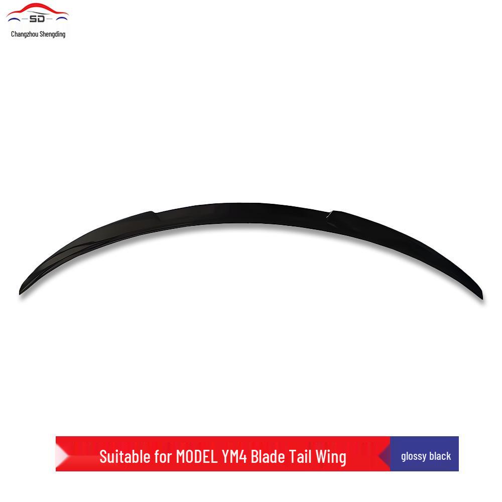 Tesla Model Y M4 Blade Rear Spoiler, Non-Destructive Installation, Blow-Molded Car Parts