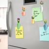 5Pcs 3D Printed Vase Refrigerator Magnet Home Office Kitchen Locker Fridge Mini Flower Vase Magnetic Decoration Ornament