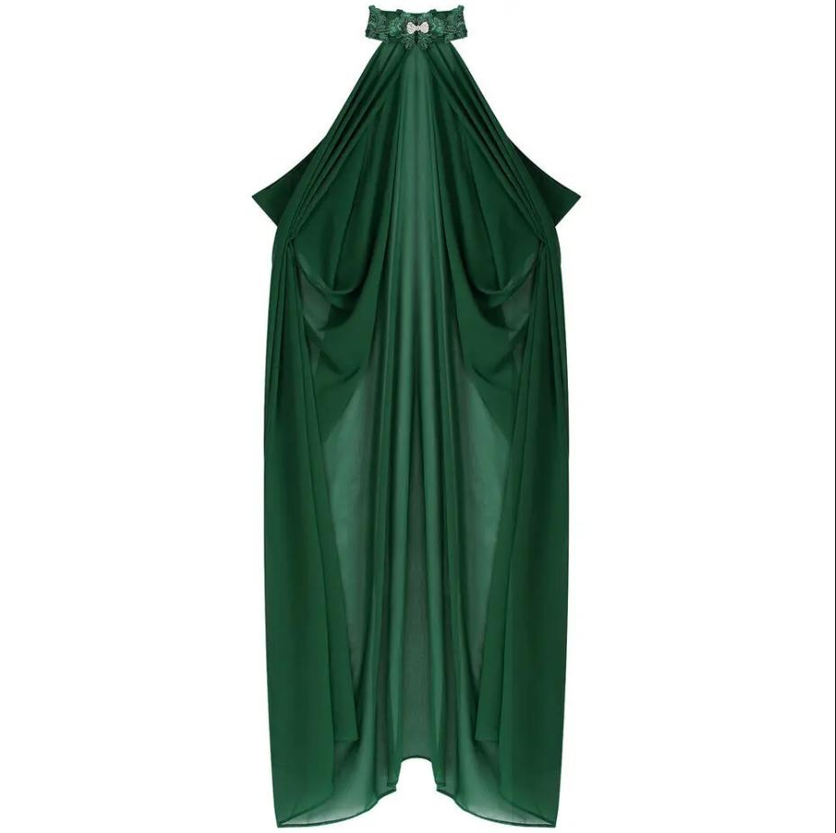 Halloween Costume Women Shawl Cape Cloak Medieval Neck Cape Shawl Cosplay Princess Witch Bride Party Chiffon Light Coat Robe