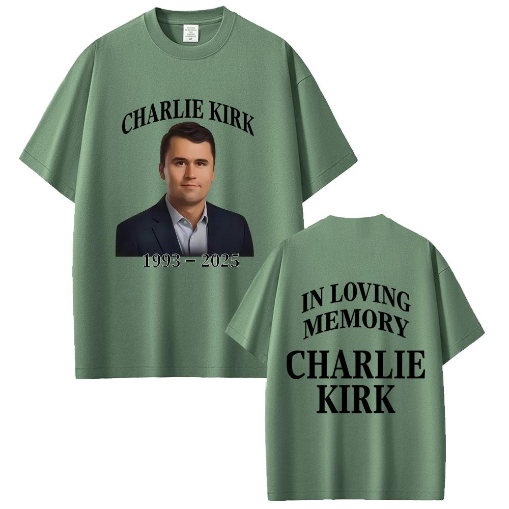 

In Loveing Memory Charlie Kirk Freedom Tshirt Men Women Tribute Memorial American Hero Tshirts Man Patriotic Activism T Shirts 4XL