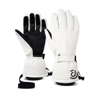 Guanti da sci invernali da uomo e da donna, antivento, caldi, impermeabili, touch-screen, in pile, antiscivolo, per snowboard, motoslitta, ciclismo, sci