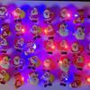LED Luminous Christmas Ring Snowman Antlers Glow in Dark Finger Light for Xmas Party Children Adult Gift