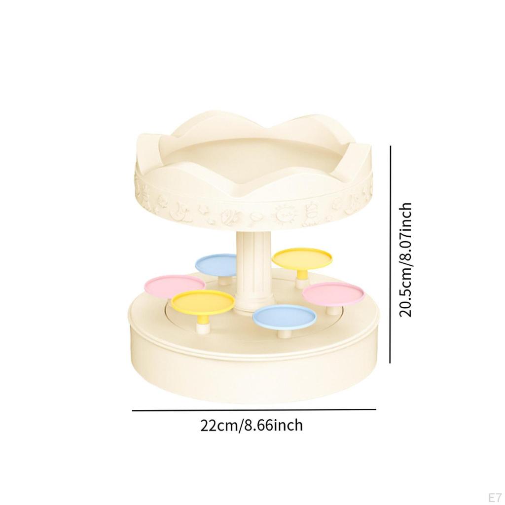 Cupcake Holder Revolving Autorotation Stand Turntable for Cupcakes Rotating Sushi Display