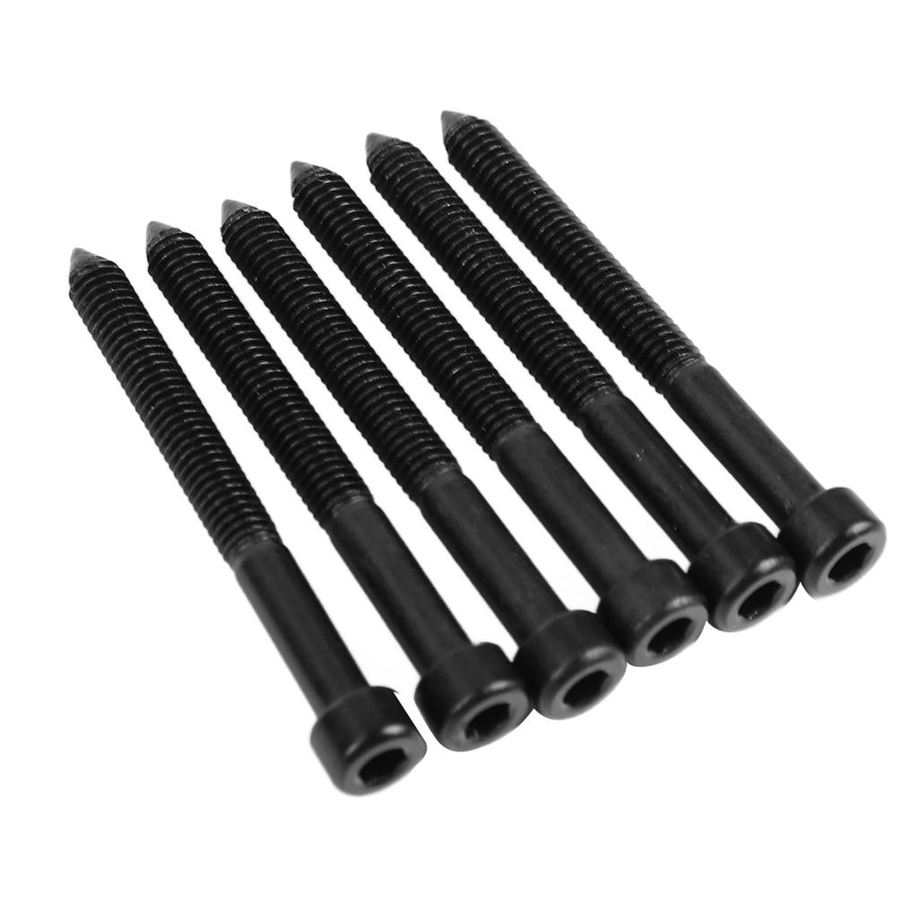 6Pcs Electric Guitar Neck Guard Hex Screw Corrosion Resistance Neck Plate Mounting Screw for Bridge Plate