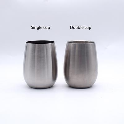 Single-layer Stainless Steel Eggshell Cup Egg Cup Thickened Red Wine Candle Cup Beverage Cup Coffee Cup