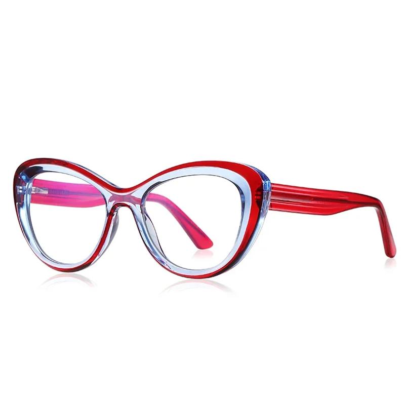 Leopard Frame Oval Optical Glasses Anti Blue Rays Photochromic Shortsighted Hyperopia Progressive Eyeglasses