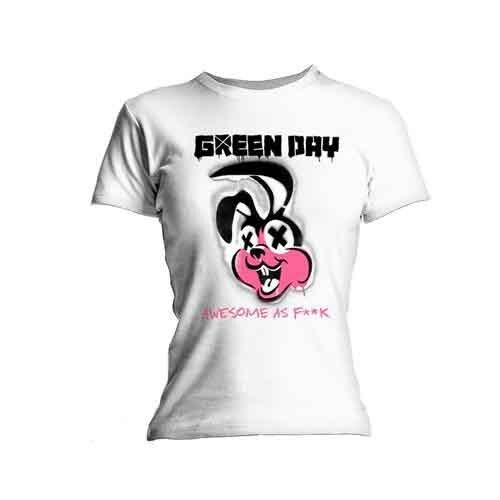 Bravado Green Day Overspray Unisexs TShirt White X Large S