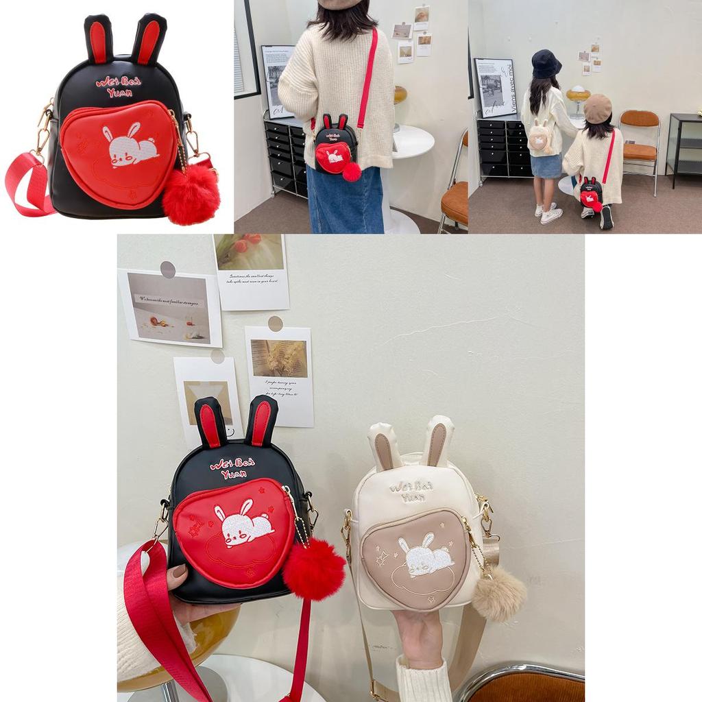 Adorable Kids Mini Shoulder Bag Cute Cartoon Bear Embroidery Perfect For Boys And Girls