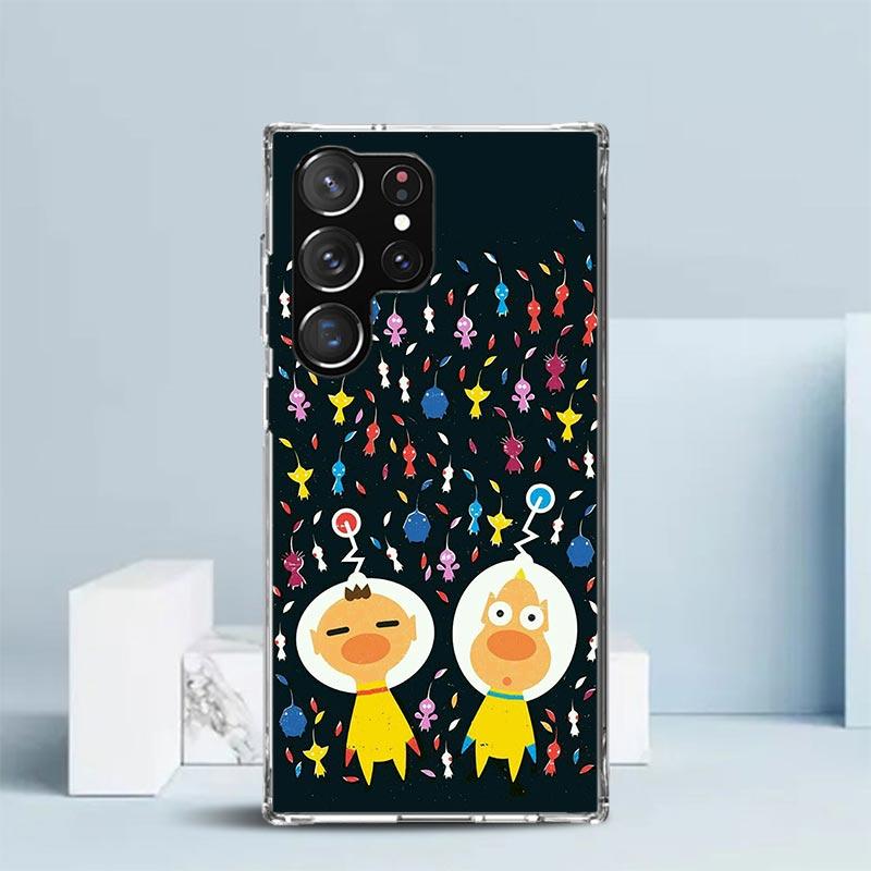 Game P-PikminS 4 Soft Cover for Samsung Galaxy S25 Edge S26 S24 S23 Ultra Phone Case S22 S21 Plus S20 FE Print Pattern Shell Gal