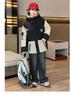 2025 Girls' Quilted Windbreaker Jacket - Stylish Autumn/Winter Thickened Trench Coat for Big Kids