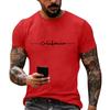 Men's Printed Graphic T-Shirt, Casual Loose Fit Short Sleeve Tee Top