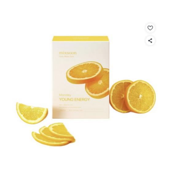 MIXSOON Daily Mask Pack Monday Hydrating Care Sheet Mask 10pcs