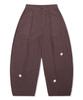 GLACK Gzp005 Cosmic Flower Seersucker Pants (Brown)