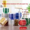 Baking Paper Cups Aluminum Foil Thickened Gold Silver For Cake Cupcake Baking Supplies
